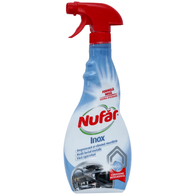 Solutie inox 500 ml pentru curatare suprafete metalice Nufar